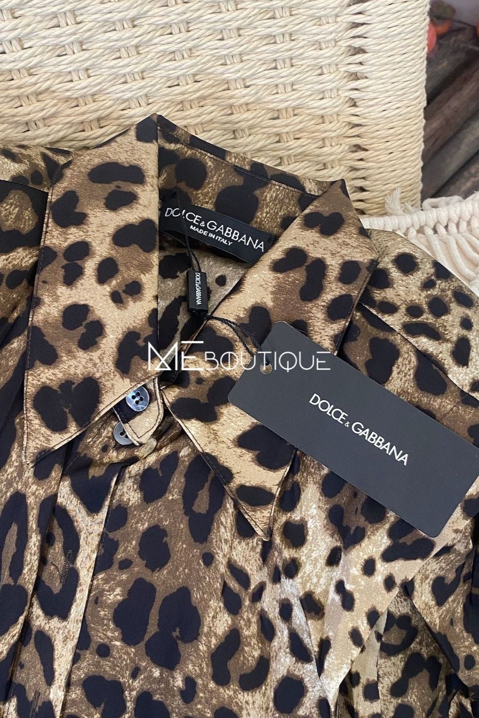 Leopard-Print Blouse