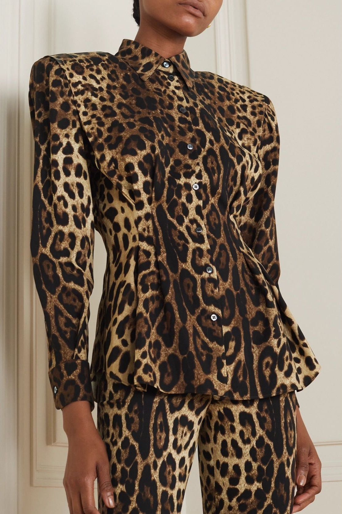Leopard-Print Blouse