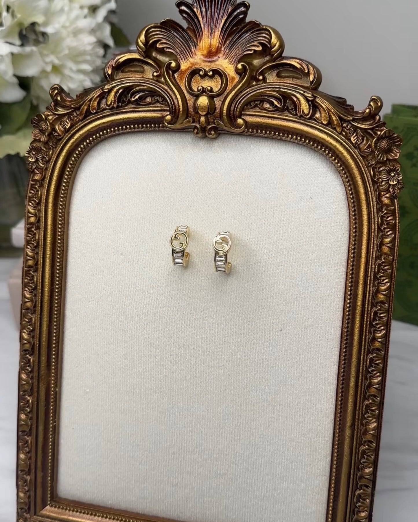 1826G-Crystal Mini Earrings