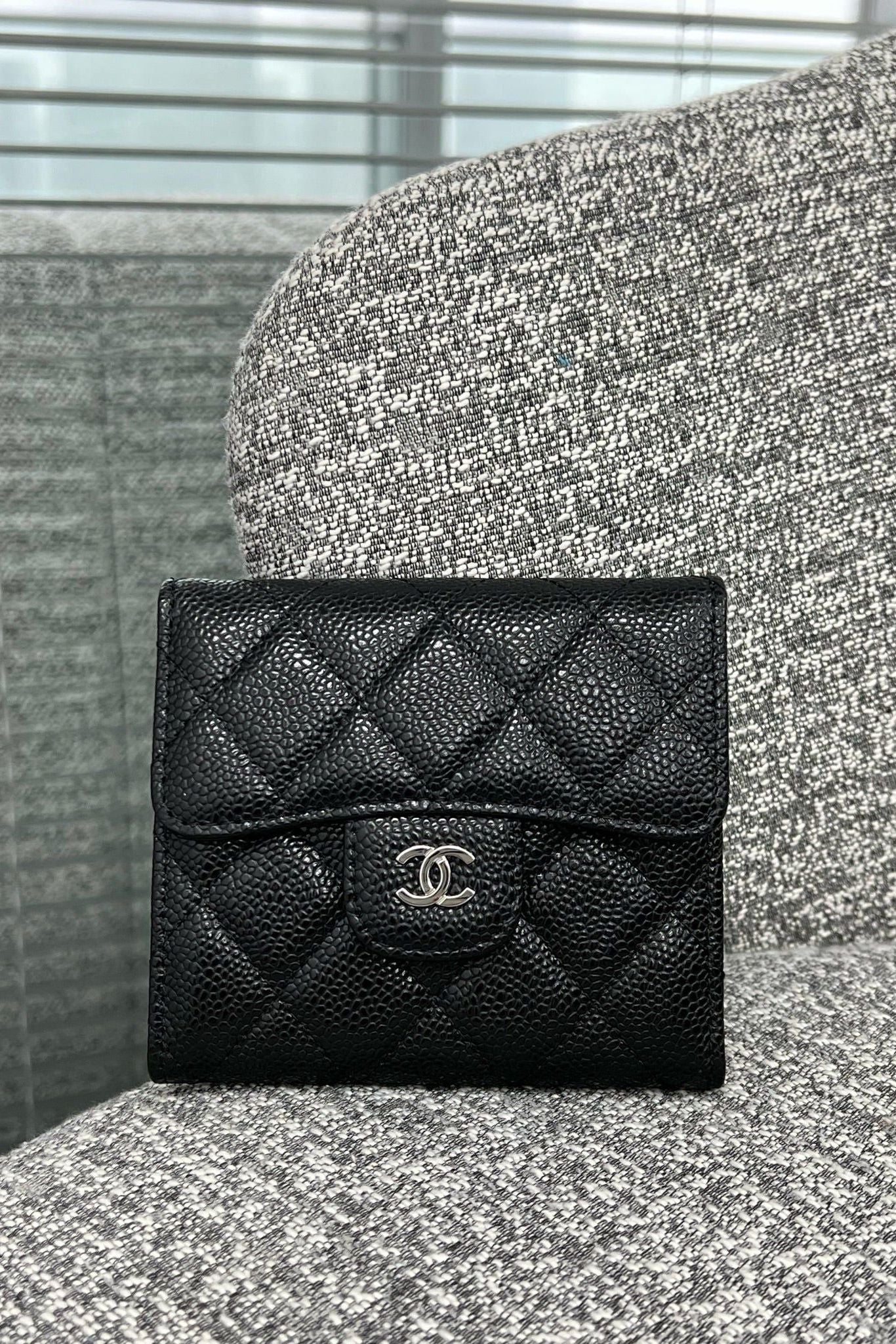 Classic Flap Wallet-Silver