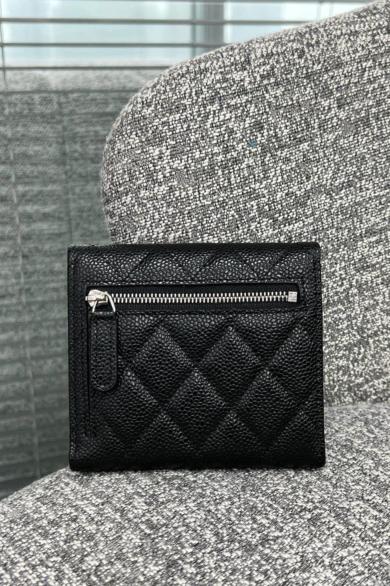 Classic Flap Wallet-Silver