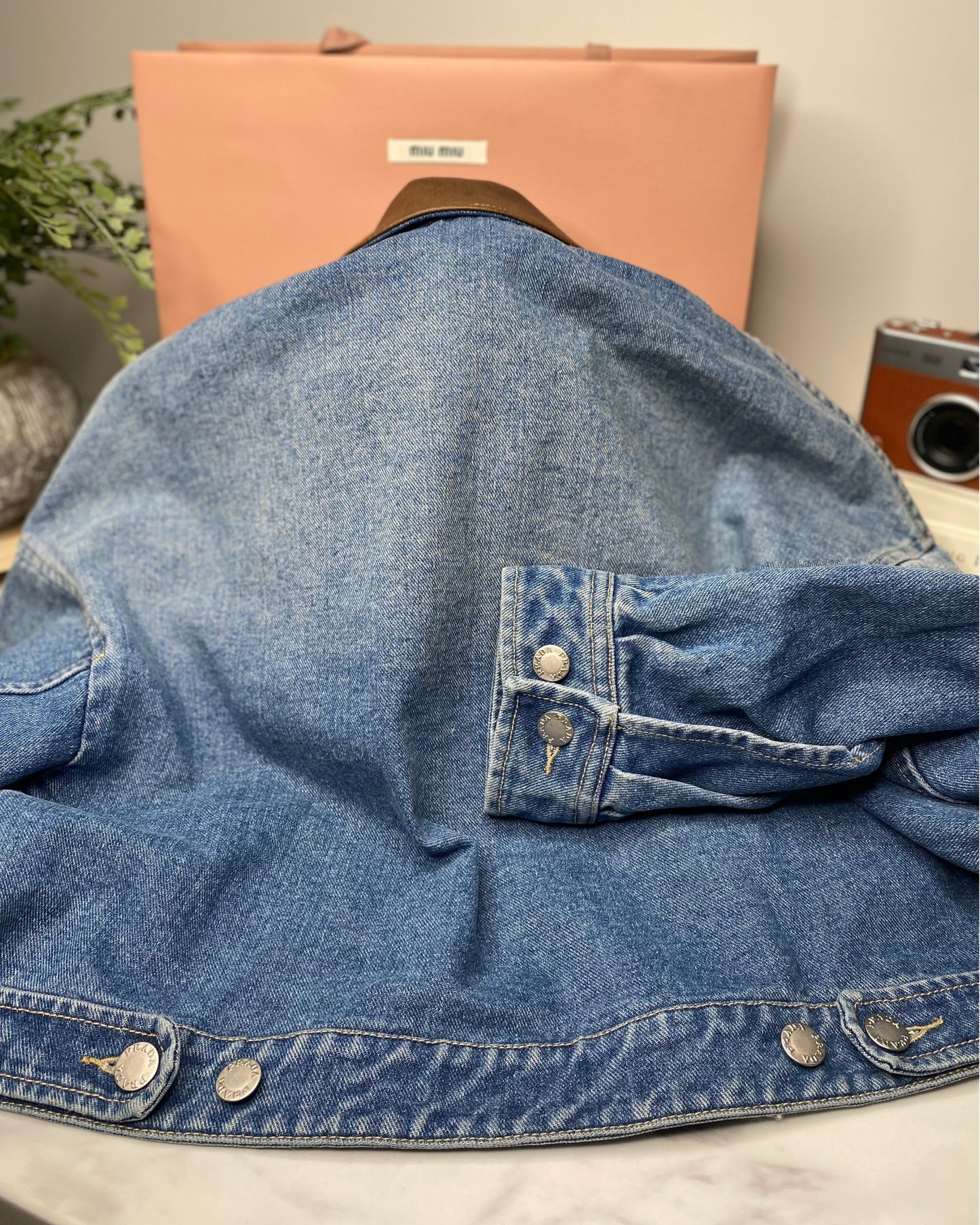 1326P-Cropped Denim Jacket