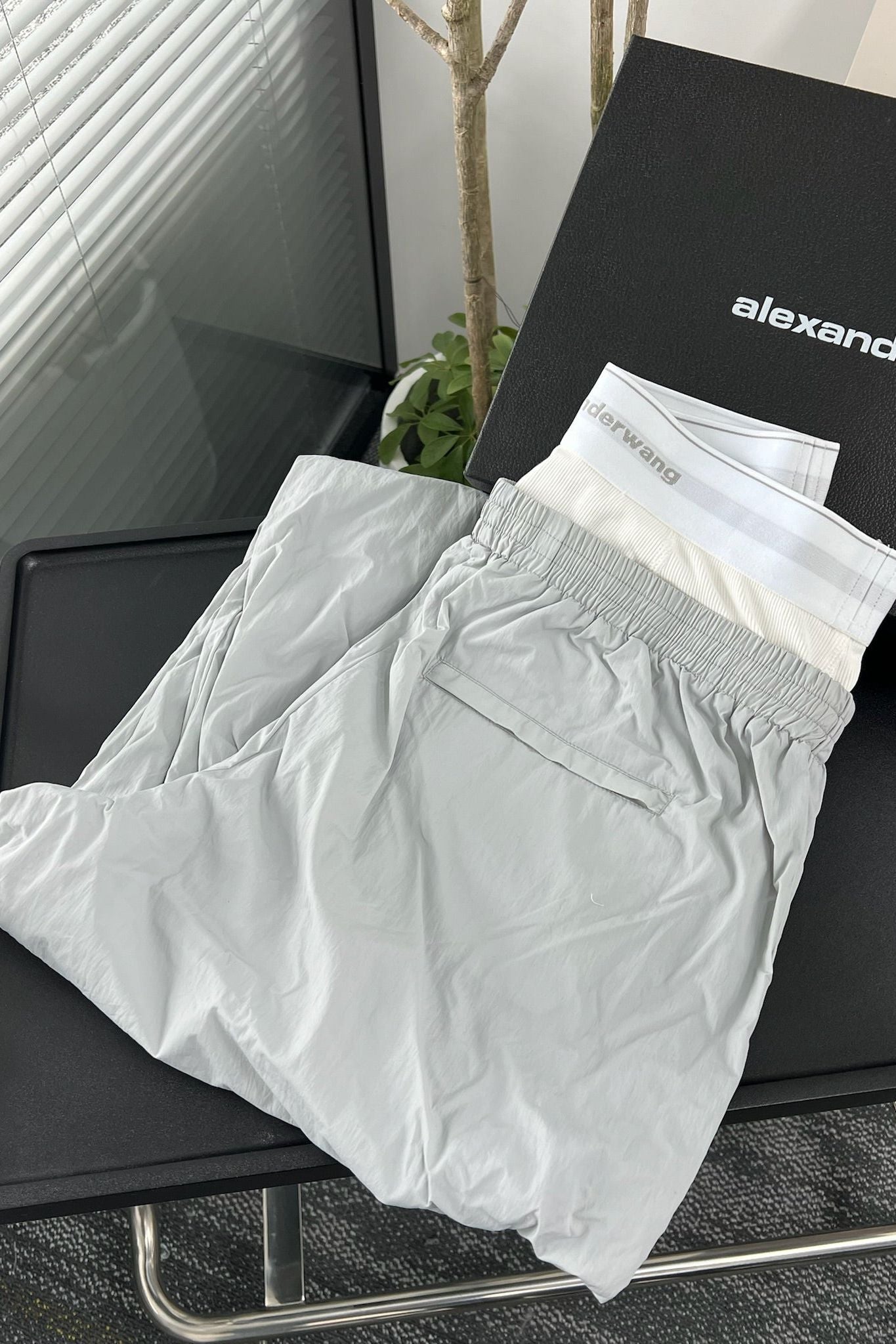 Gray Nylon Tracksuit