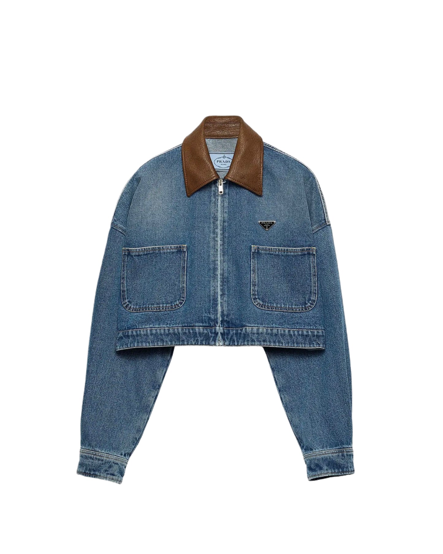 1326P-Cropped Denim Jacket