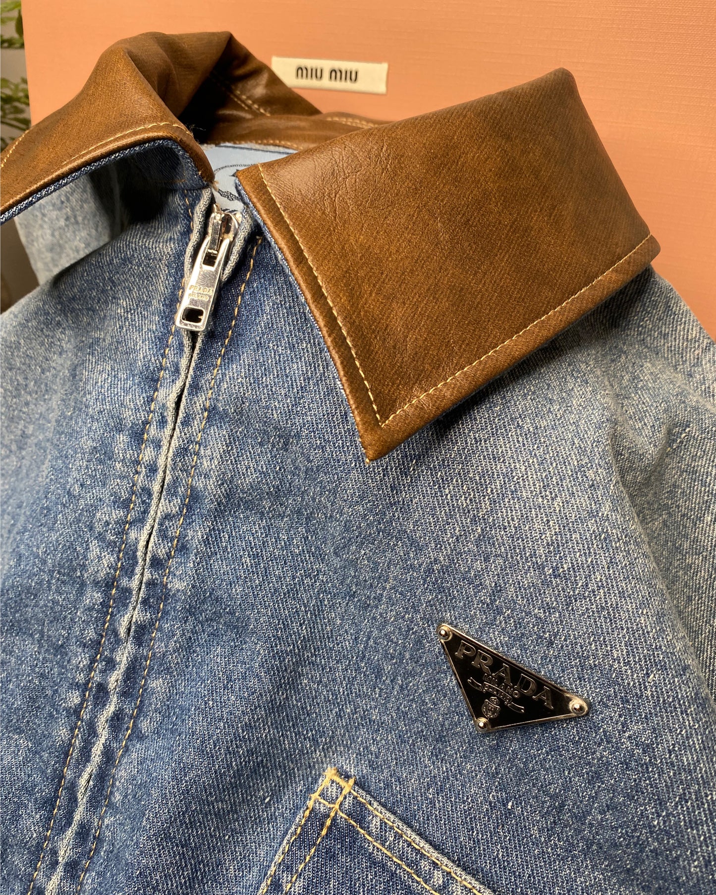 1326P-Cropped Denim Jacket