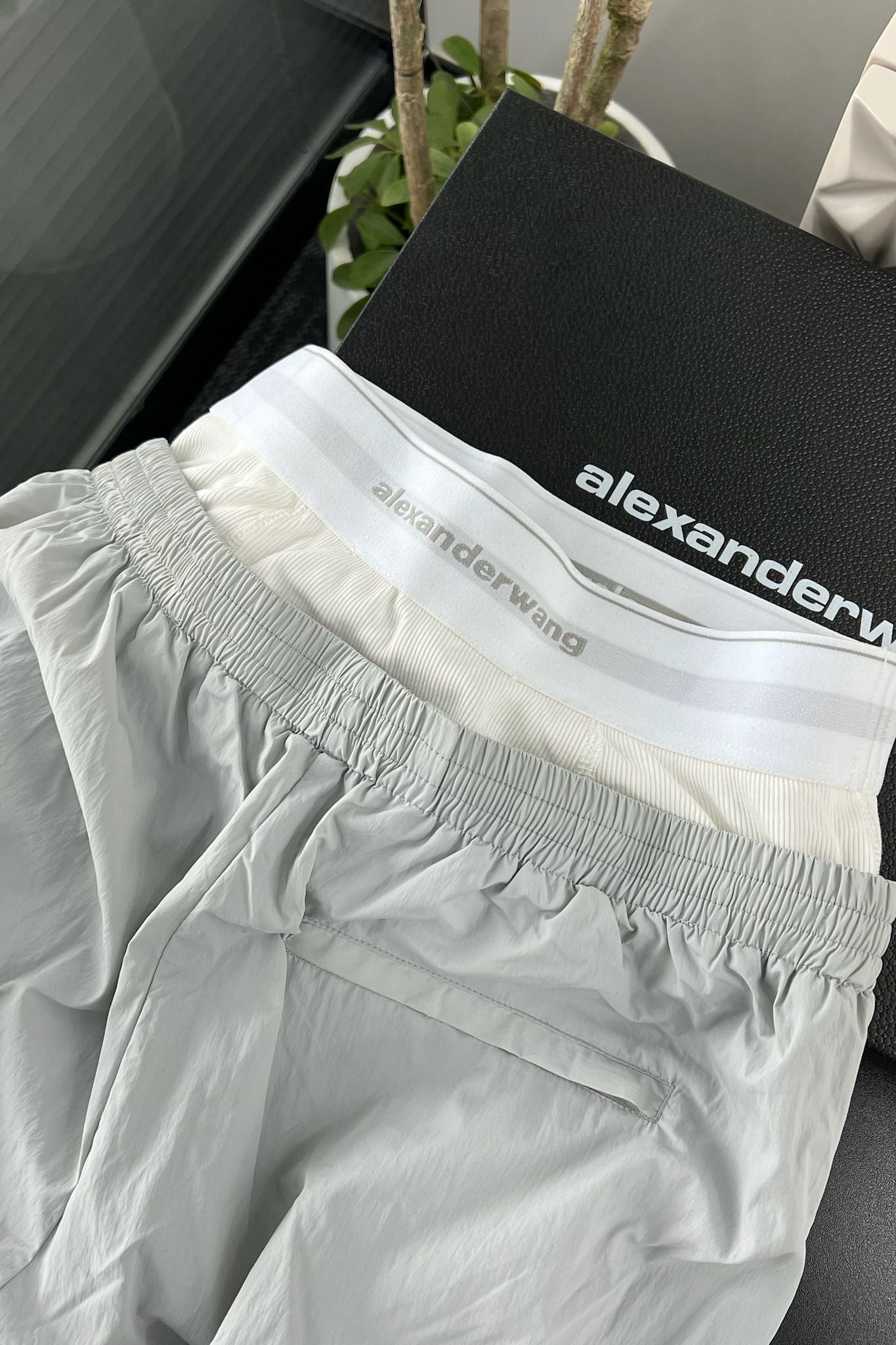 Gray Nylon Tracksuit