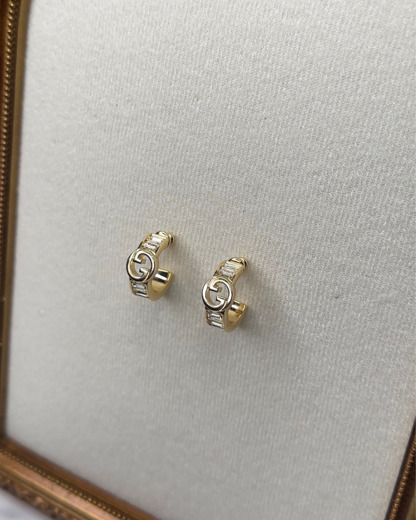 1826G-Crystal Mini Earrings