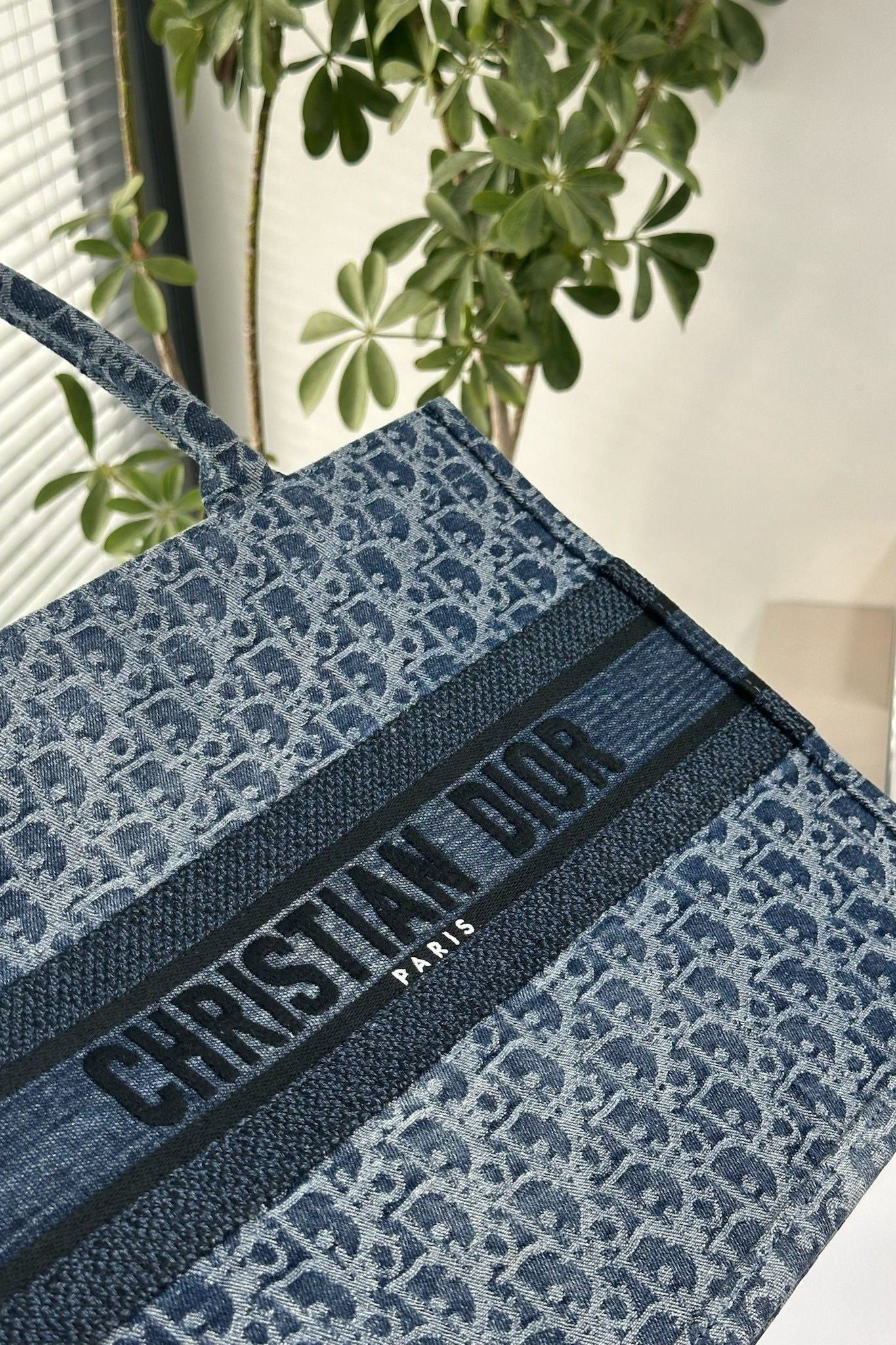 Medium Blue Denim Tote