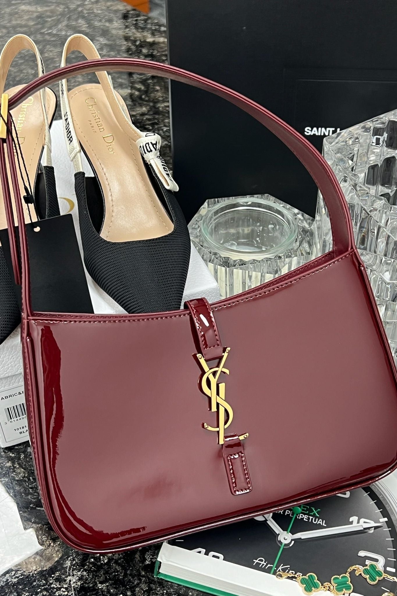 Red Wine Hobo Bag