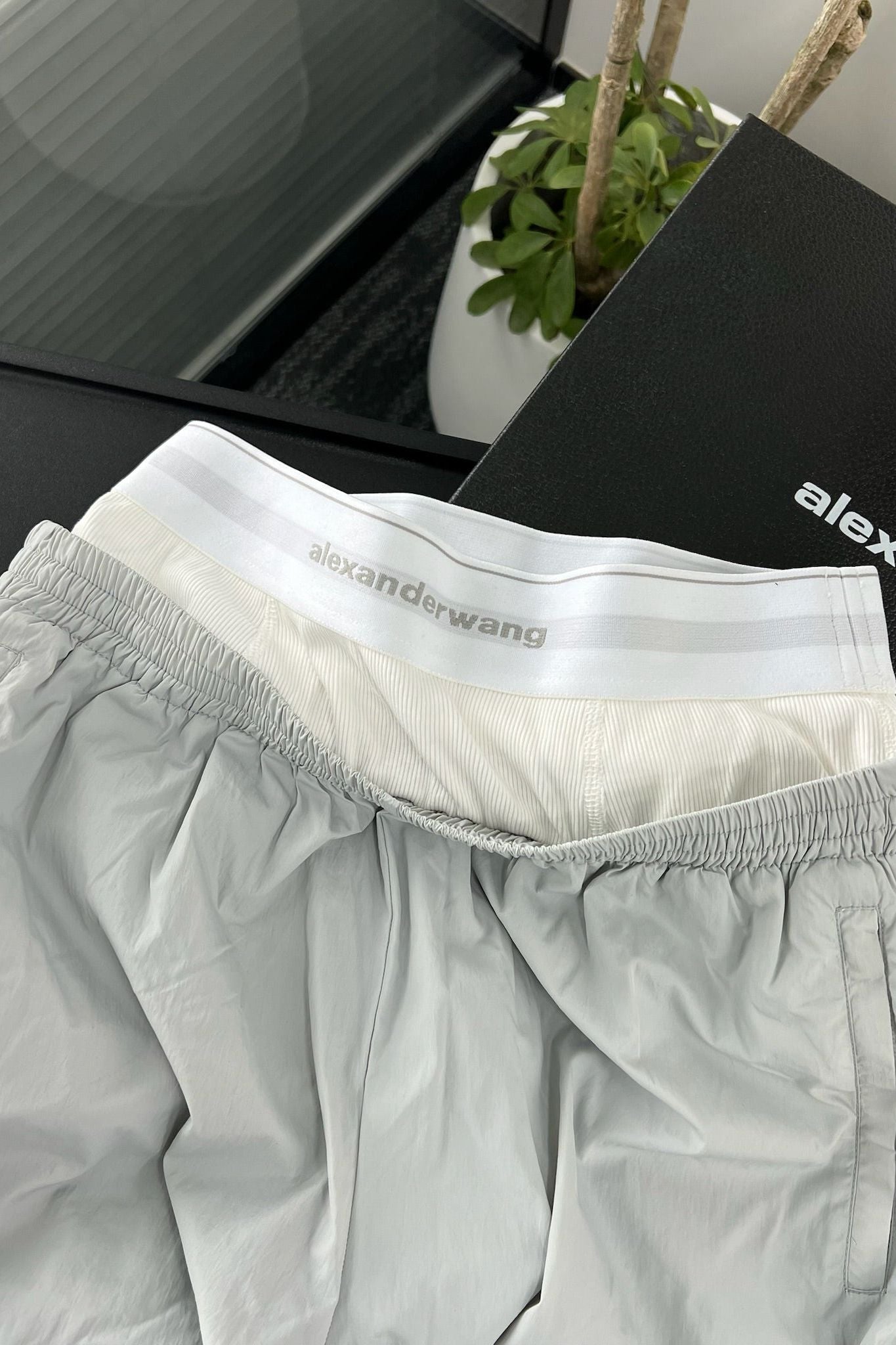 Gray Nylon Tracksuit
