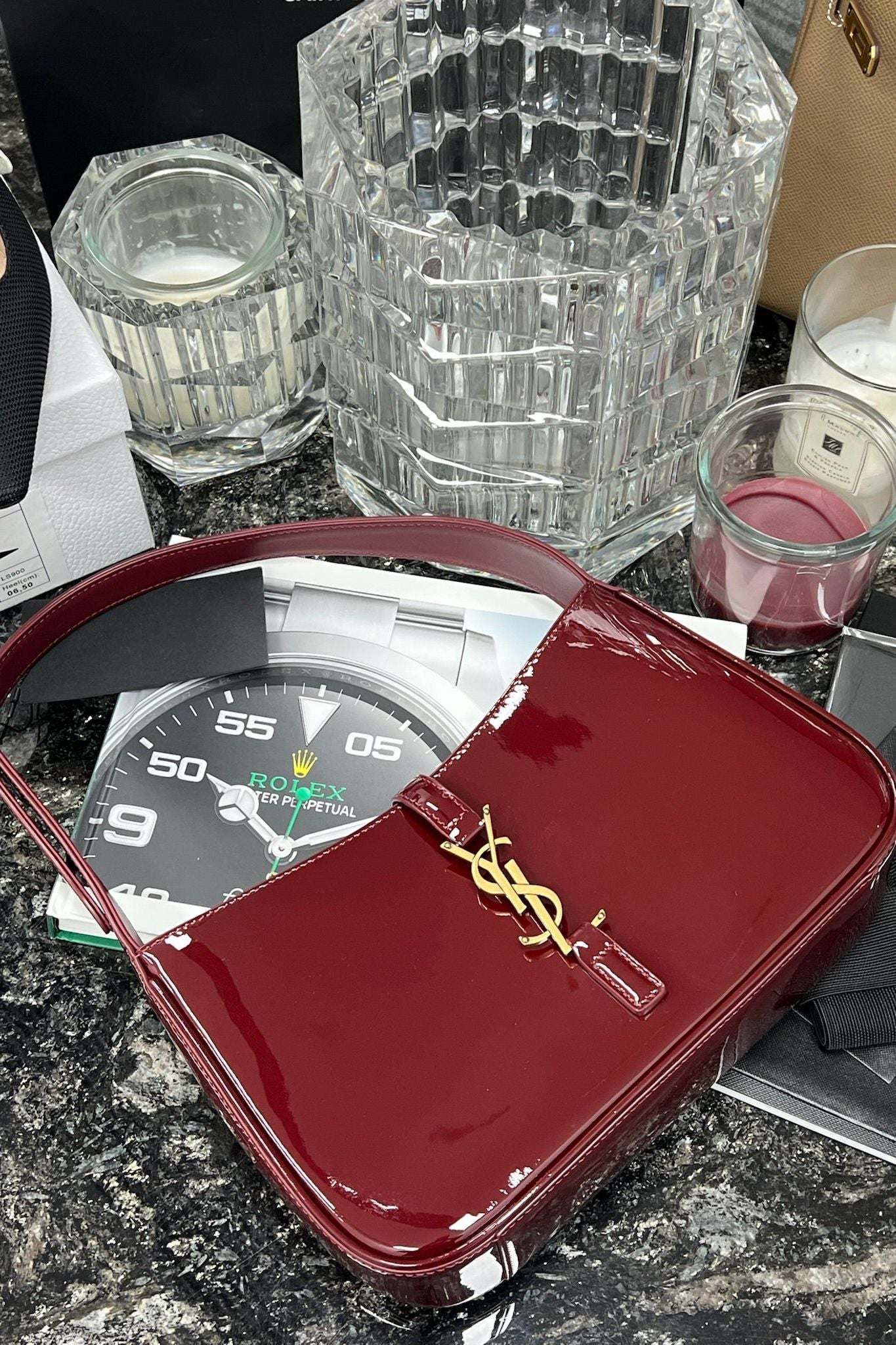 Red Wine Hobo Bag
