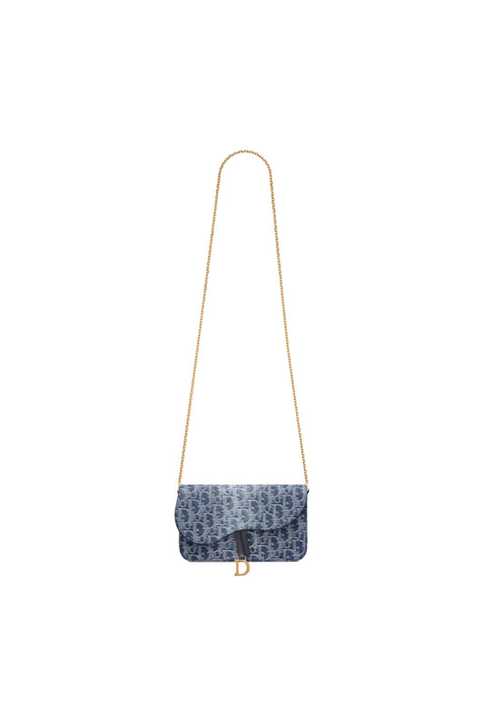 Denim Bag with Chain