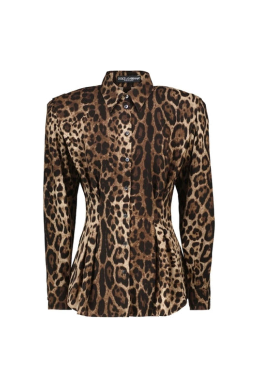 Leopard-Print Blouse