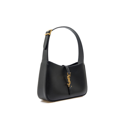 Flat Black Hobo Bag